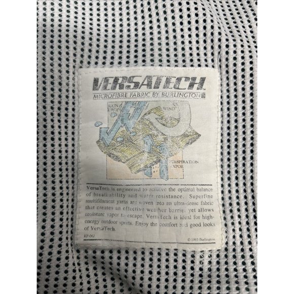 VTG Budweiser Versatech By Burlington Green Windbreaker Breathable Jacket 4XL - Picture 8 of 11